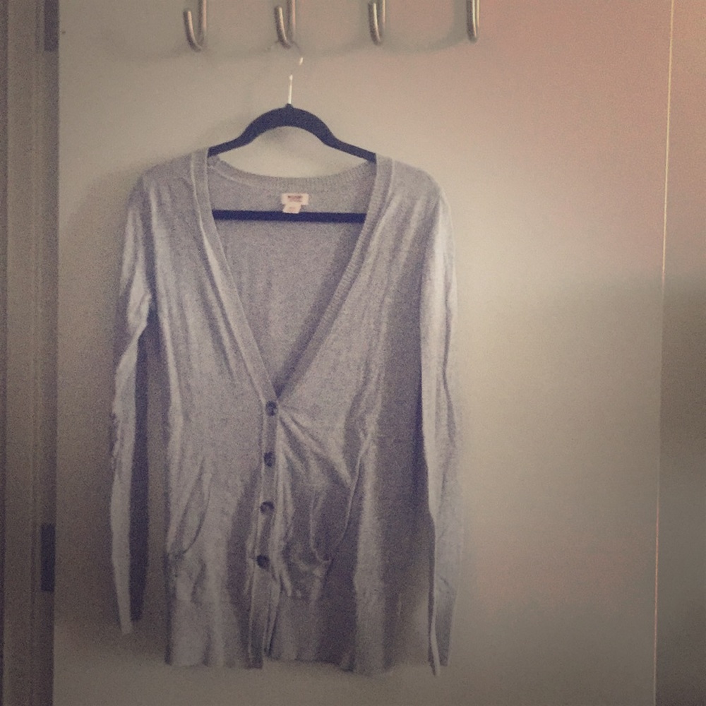 Mossimo long grey cardigan